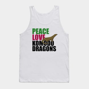 Peace Love Komodo Dragons Tank Top